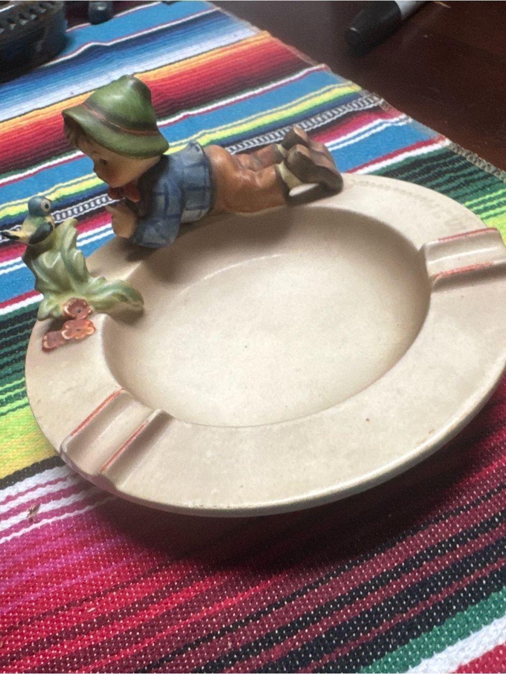 1959 Hummel “singing lessons “ vintage ashtray #166